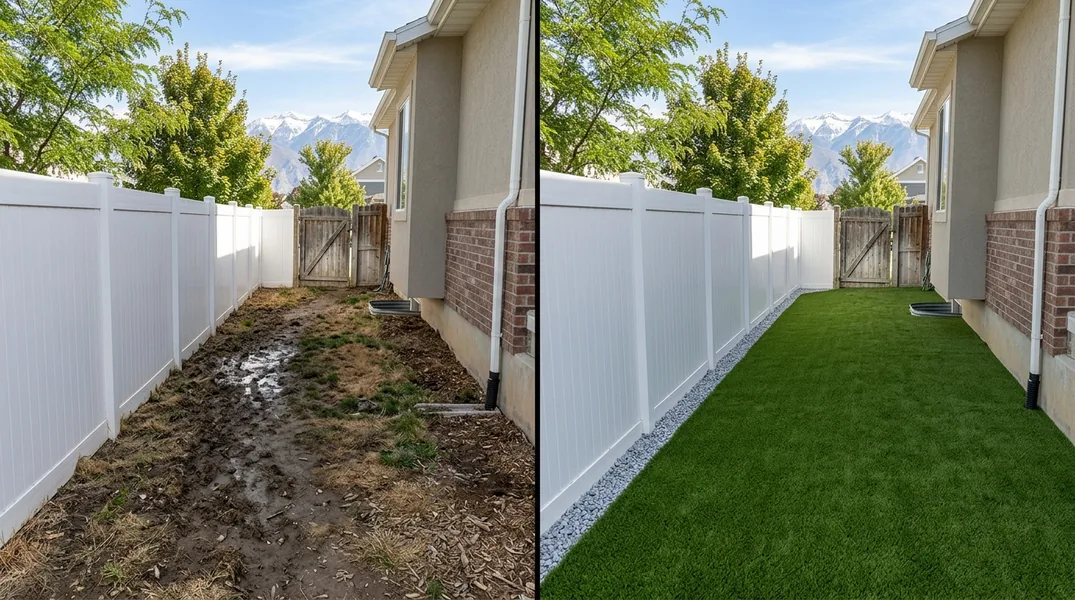 Result artificial grass installation in Salt Lake City - Salt Lake City Turf Installation